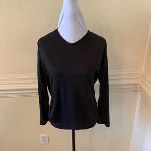 Backless long sleeve shirt